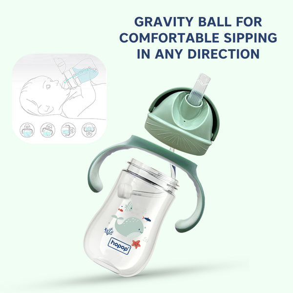Hopop Soft Silicone Straw Sipper Cup 240ML