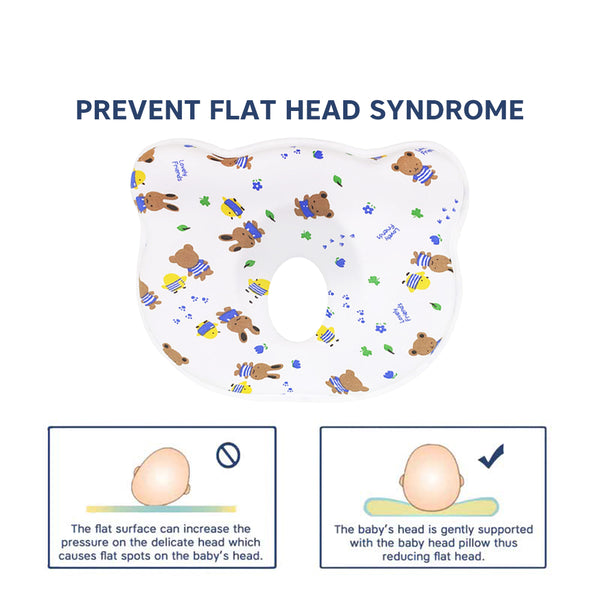 Hopop Memory Foam Baby Head Shaping Pillow - Friends