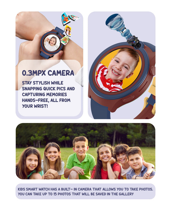 Spiky Cacus 4g Video & Voice Calling Smartwatch with GPS - Blue