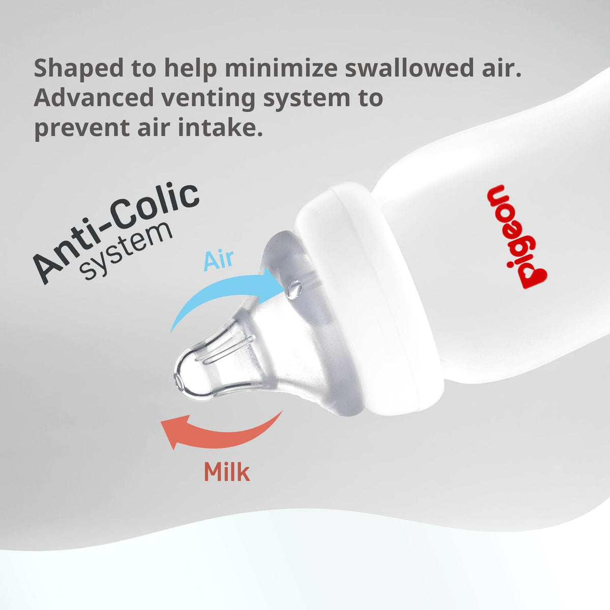 Pigeon Softlatch 2.0 Nursing bottle 240ml - White