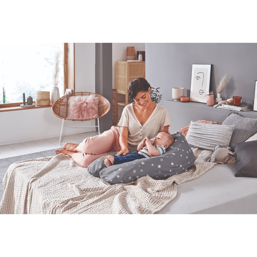 Theraline The Original Maternity & Nursing Pillow 190 × 40 cm King of the Desert Taupe