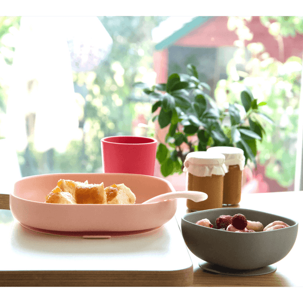 Beaba Silicone Baby Meal Set - Pink