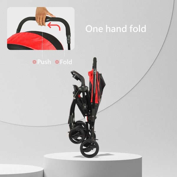 R for Rabbit Stroller Cuppy Cake Grand Red Black