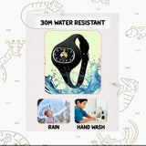 Spiky ALIEN Unique Oval Stylish Analog Kids Watch - Black