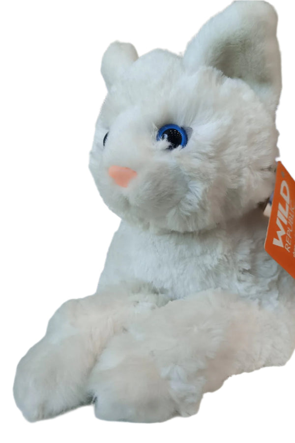 Wild Republic Paws White Longpile Cat