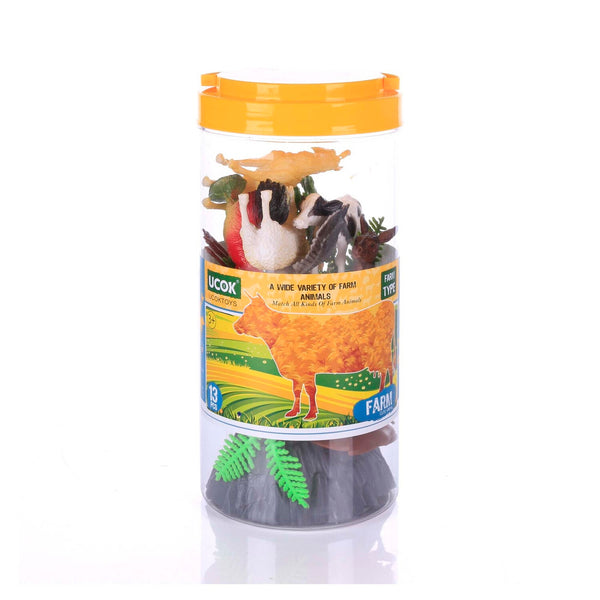 Animal Model World Farm Animal Set, 13 Pcs,
