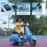 Formula Fun by EMotorad Vespa Toy Ride On Scooter - Blue