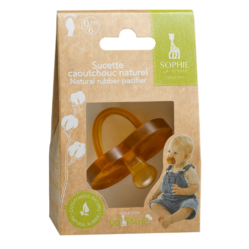 Natural rubber pacifier 6-18 M