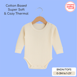 Babiano Cotton-Based Thermal Romper Button Down