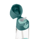 b.box Tritan Straw Drink Bottle 450ml – Emerald Forest Green