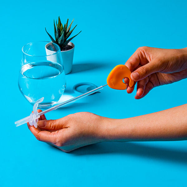 B.box 5-in-1 Bottle & Straw Cleaning Brush Set β Orange