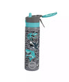 Swen Insulated Stainless Steel Shark Theme Mist Bottle, Blue And Grey Color - 540Ml