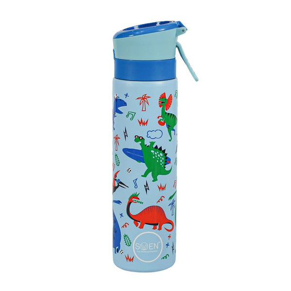 Swen Insulated Stainless Steel Dinosaur Theme Mist Bottle, Blue Color - 540Ml