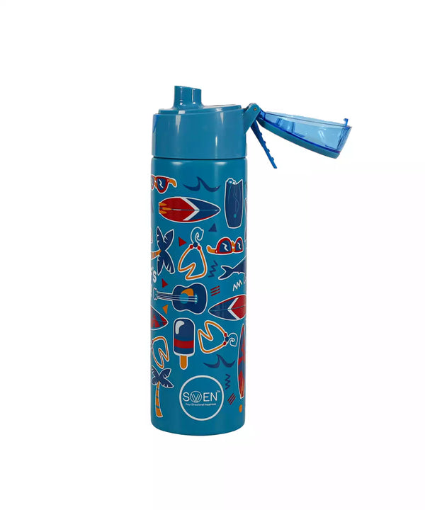 Swen Insulated Stainless Steel Mist Bottle, Blue Color - 640Ml