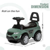 Dash Evok Stylish Manual Ride on Car with Back Rest (1 Years Plus) - Green