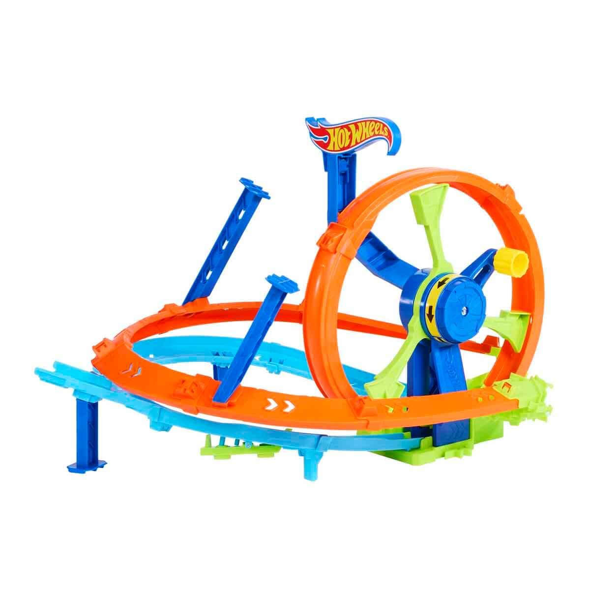 Hot Wheels Rapid Launch & Loop Track Set Standard Size Multicolour
