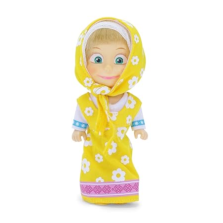 Simba Masha and the Bear Colourful Masha Doll 12cm 3Y+ – Red