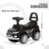 Dash Evok Stylish Manual Ride on Car with Back Rest (1 Years Plus) - Black