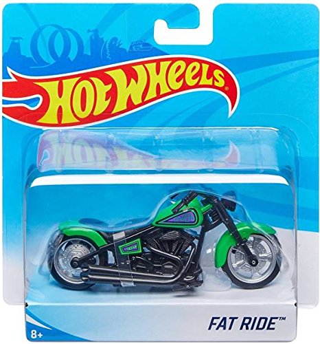 Hot Wheels Fat Ride Bike Green and Black motorcycles 3+