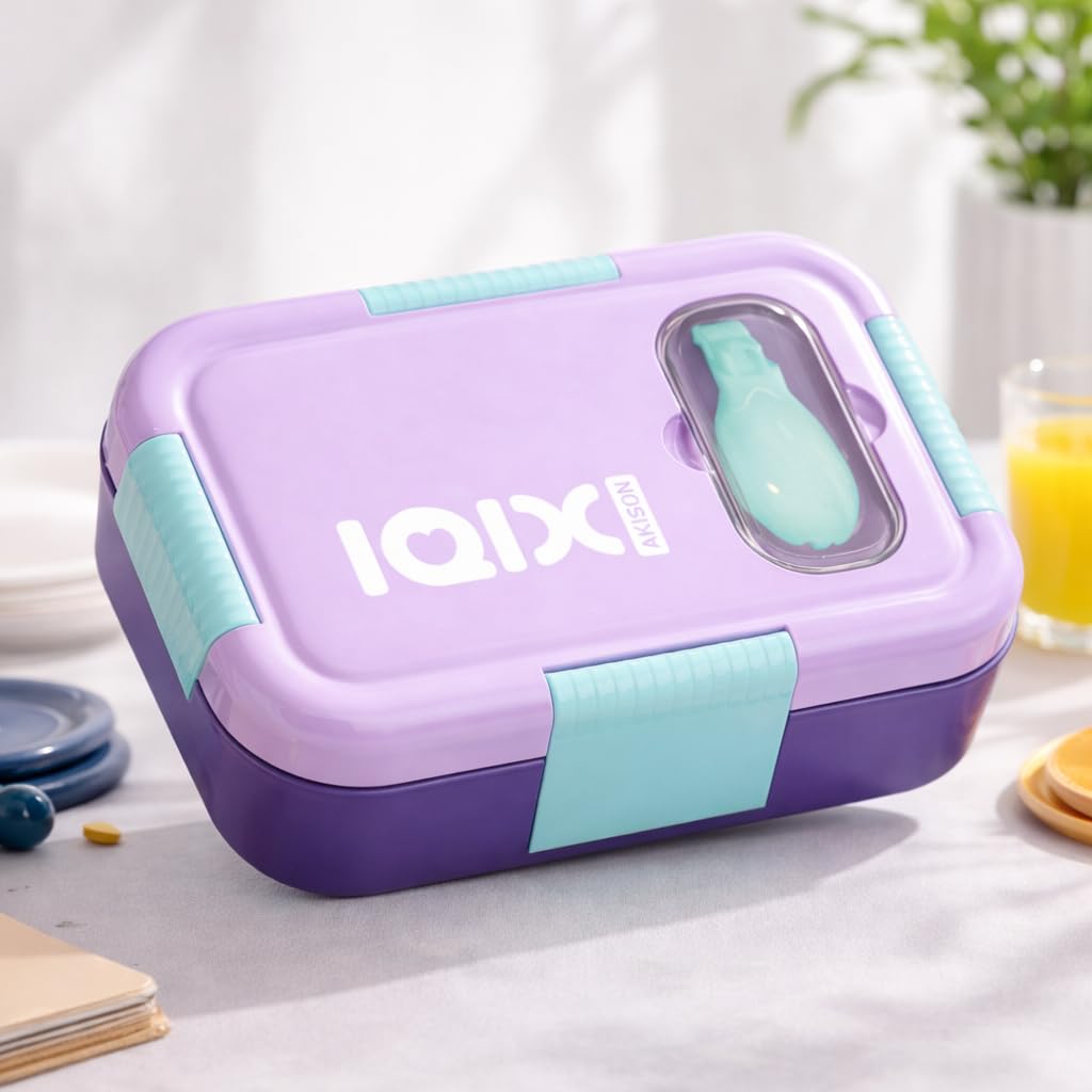 Youp Stainless Steel Bento Lunch Box 800 ml 2 Compartment Purple