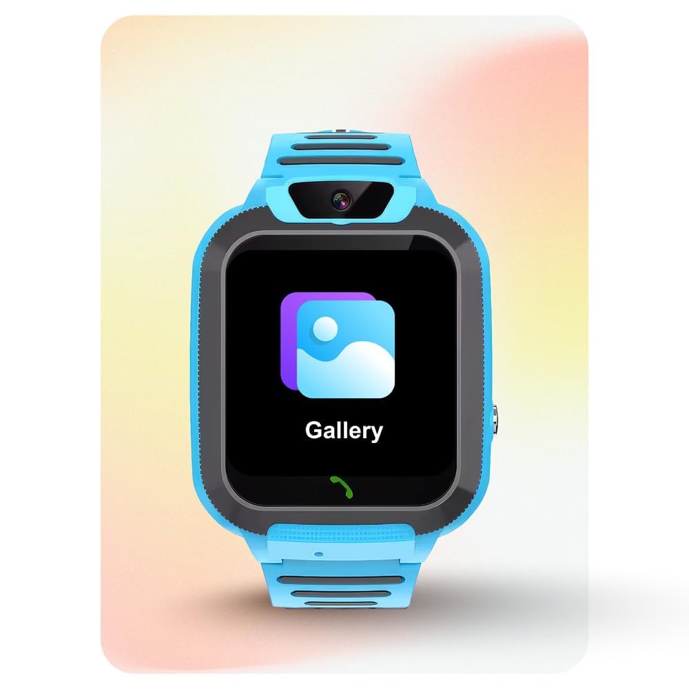 Spiky Basilisk Kids' GPS, SOS & 2G Voice Calling Waterproof Smartwatch Blue