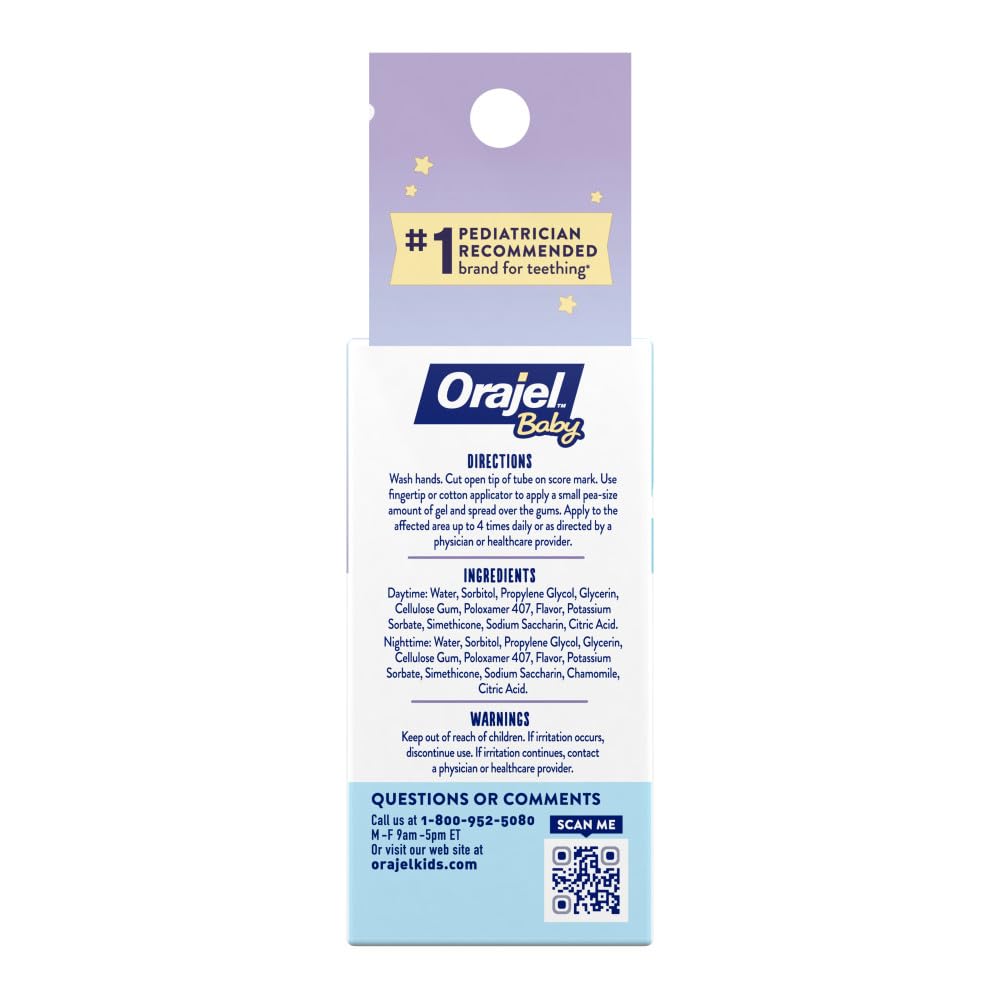 Orajel Baby Daytime And Nighttime Cooling Gels For Teething