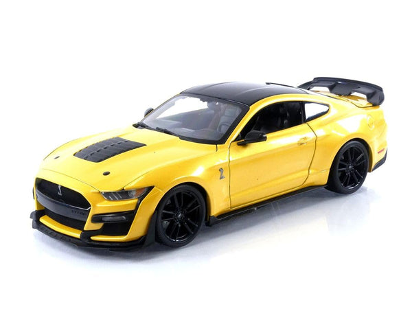 Maisto 2020 Ford Shelby Mustang GT500 yellow 1:18 diecast Scale Model collectible