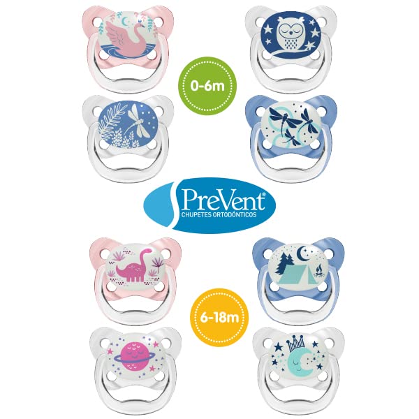 Dr Browns Blue Prevent Glow in the Dark Butterfly Shield Soother Stage 2