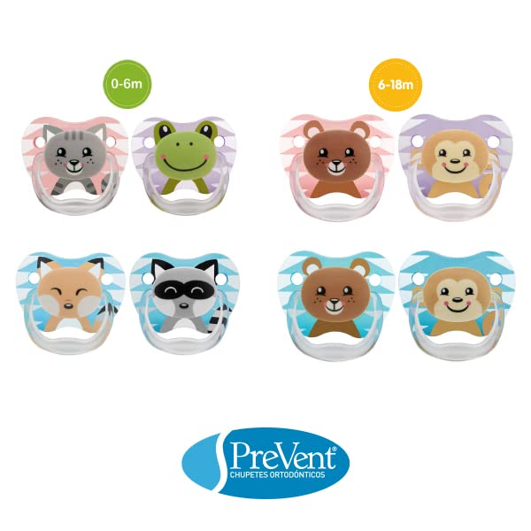 Dr Browns Pink & Gray Prevent Printed Shield Soother (Stage 1) Pack of 2