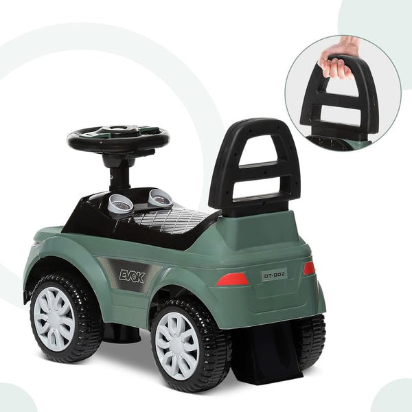 Dash Evok Stylish Manual Ride on Car with Back Rest (1 Years Plus) - Green