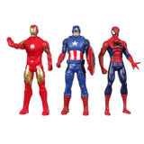 Marvel 6-Inch 3 Pack Set Including Iron Man, Captain America, and Spider-Man Action Super Hero Toys