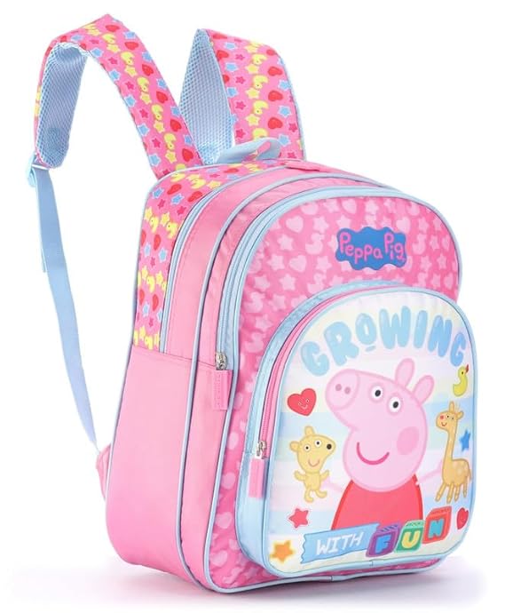 Striders School Bag for Kids Barbie 16" - Peppa Pig