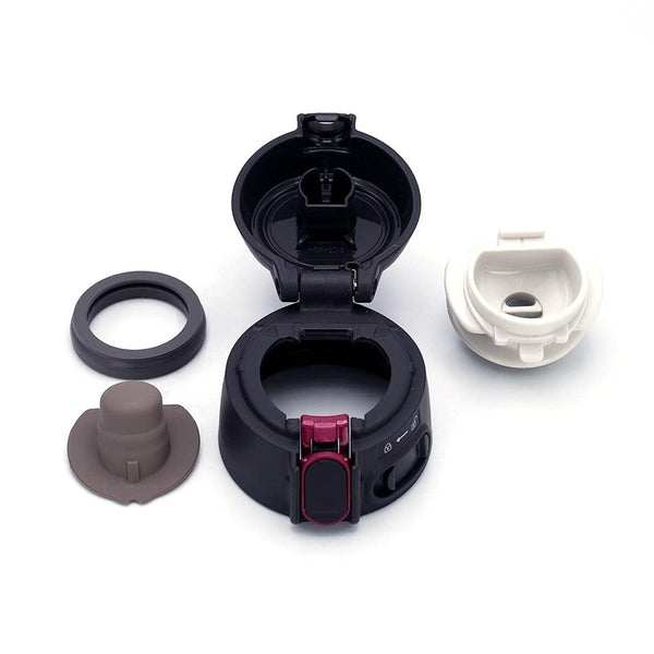 Zojirushi 600ml One Touch Flip-Open Bottle with Carrying Loop (Hibiscus Red)