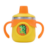 Flengo Stainless Steel Baby Sipper Bottle 260 ml Yellow Sea Horse