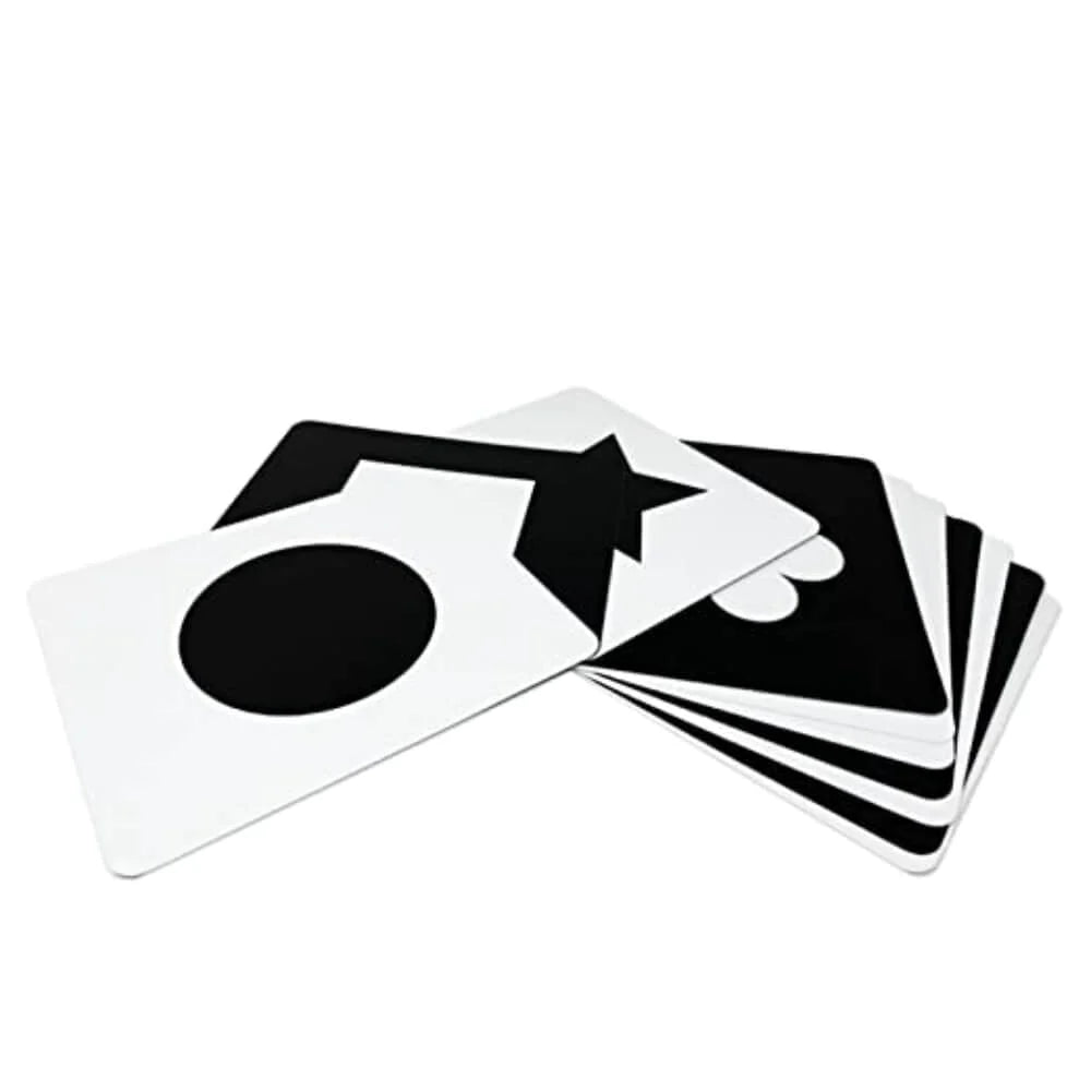 Brainsmith Shapes Newborn High Contrast Flash Cards Set of 10 Cards 26 × 22 cm Black & White