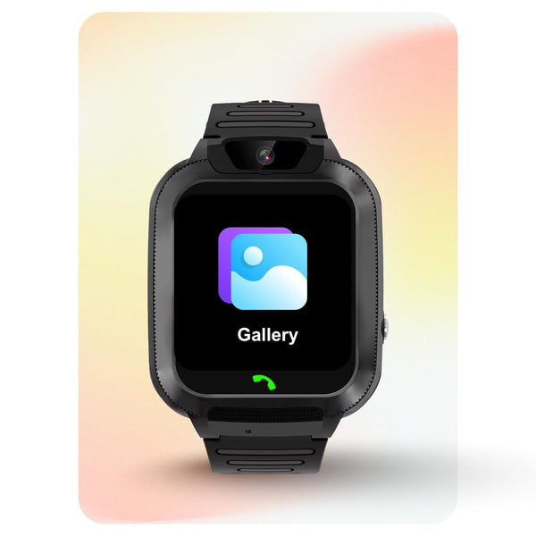 Spiky Basilisk Smartwatch with GPS Location, Camera, SOS Chat & Voice Calling - Black