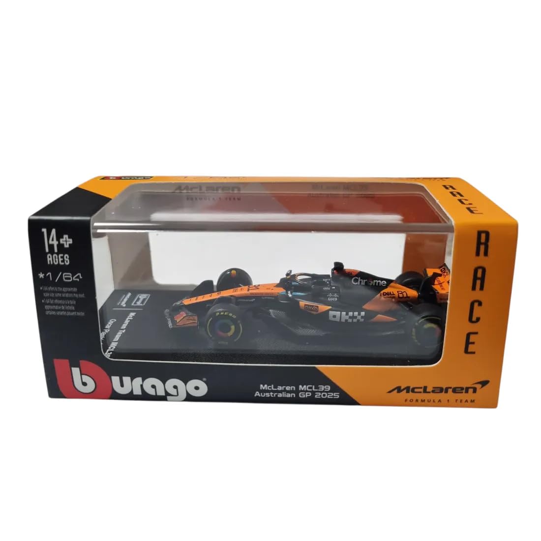 Bburago 1:64 McLaren MCL39 #81 Oscar Piastri 2025 Australian GP Diecast Model