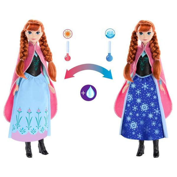 Barbie Disney Frozen Anna Magical Color-Change Skirt Fashion Doll