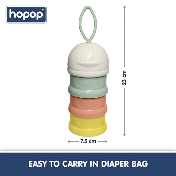 Hopop Multi Functional Milk Powder Container - Assorted Colour