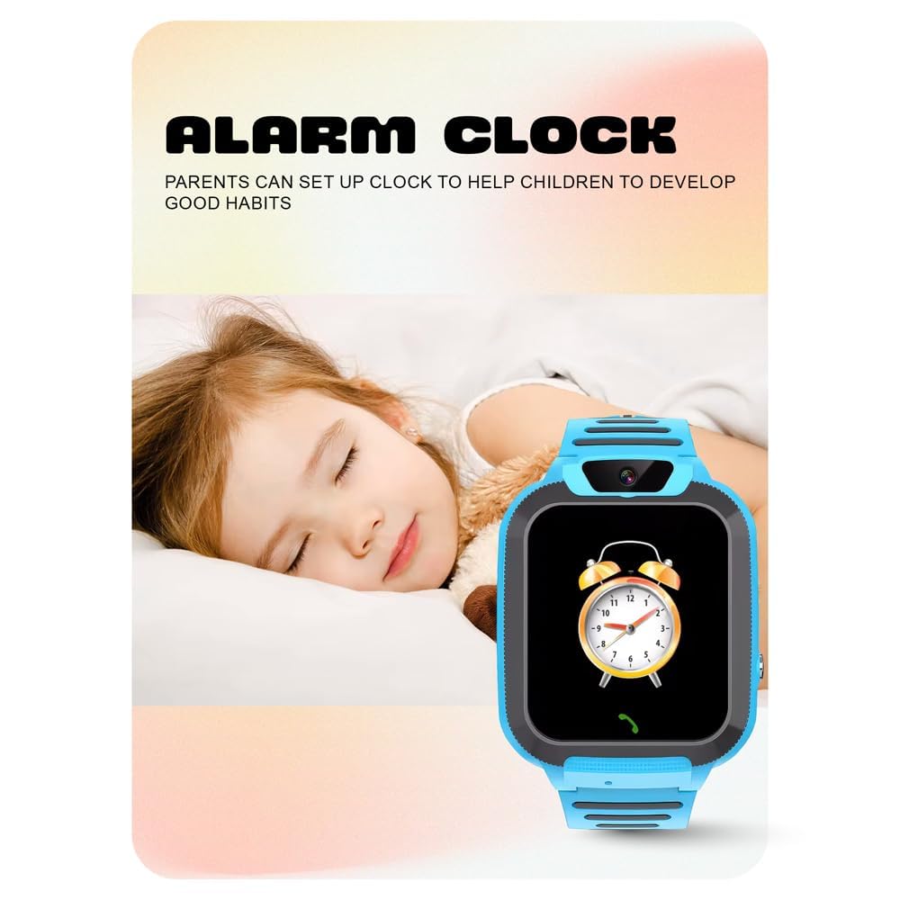 Spiky Basilisk Kids' GPS, SOS & 2G Voice Calling Waterproof Smartwatch Blue