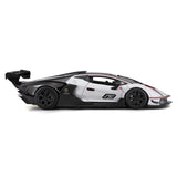 Bburago 1:24 Lamborghini Essenza SCV12 #63 Diecast Model – White & Black