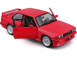 Bburago 1:24 1988 BMW M3 E30 Diecast Model Car – Red