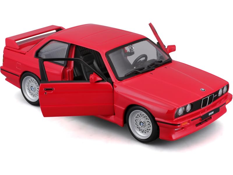 Bburago 1:24 1988 BMW M3 E30 Diecast Model Car – Red