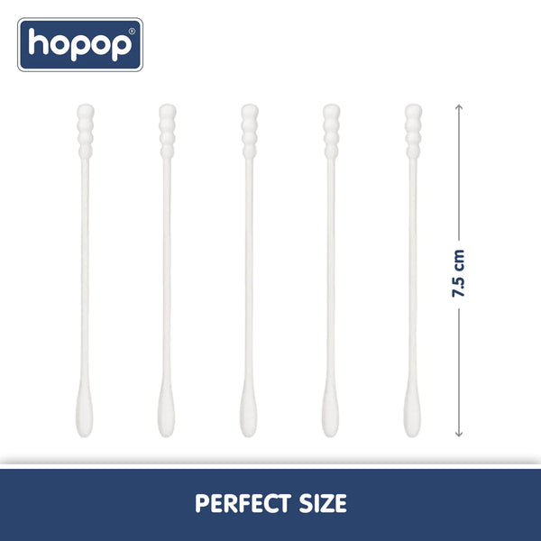 Hopop Baby Spiral Thin Paper Stem Cotton Buds
