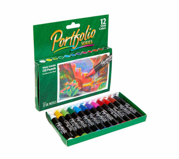 Crayola Portfolio Series Water Soluble Oil Pastels 12 Vivid Colors