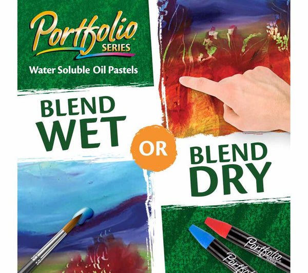 Crayola Portfolio Series Water Soluble Oil Pastels 12 Vivid Colors
