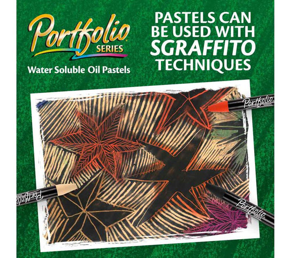 Crayola Portfolio Series Water Soluble Oil Pastels 12 Vivid Colors