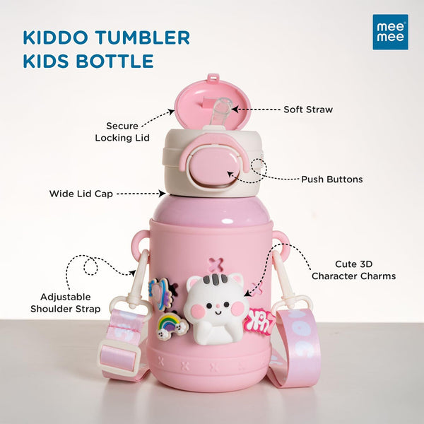 Mee Mee Kiddo Tumbler Insulated Water Bottle 550ml – Pink