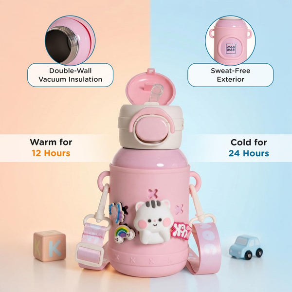 Mee Mee Kiddo Tumbler Insulated Water Bottle 550ml – Pink