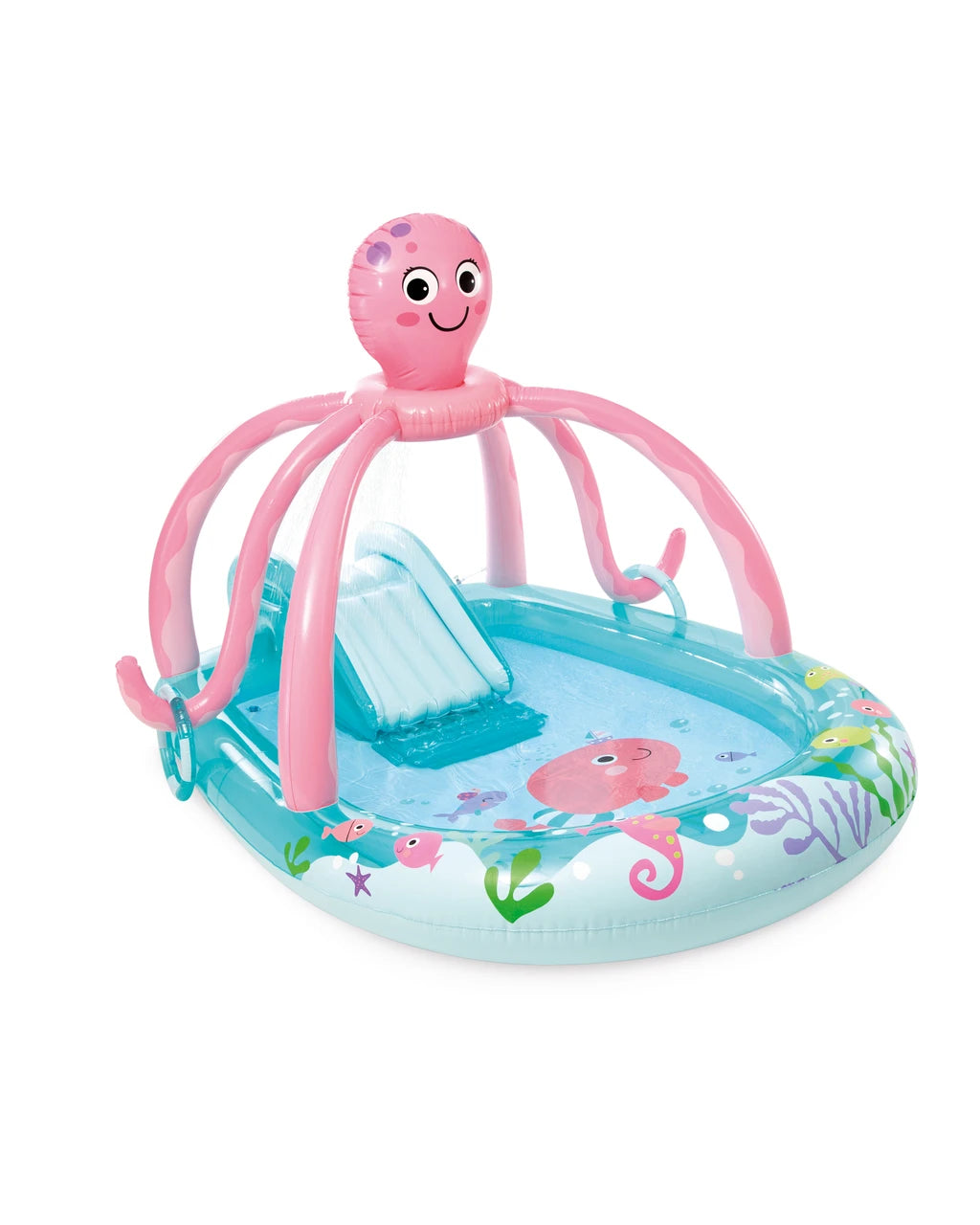 Intex Friendly Octopus Inflatable Play Center with Slide 234 x 183 x 150 cm Multicolor
